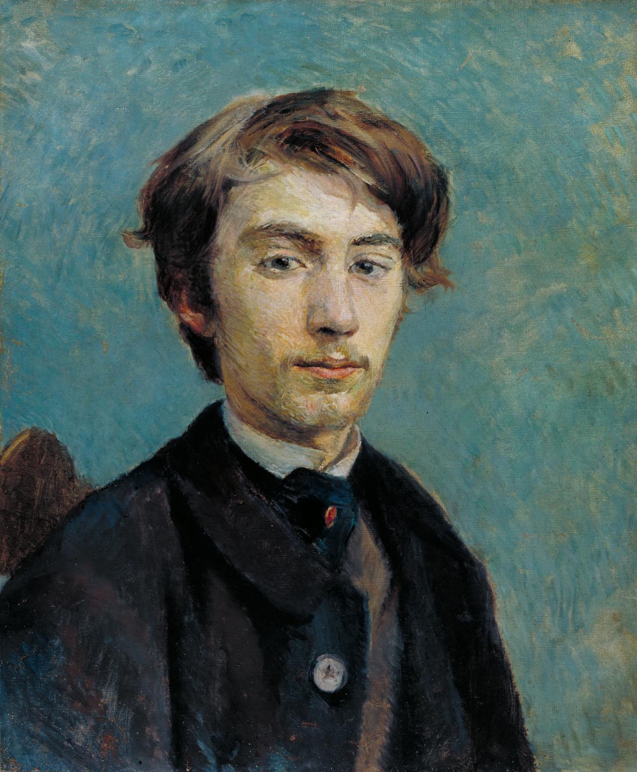 portrait of emile bernard by toulouse lautrec