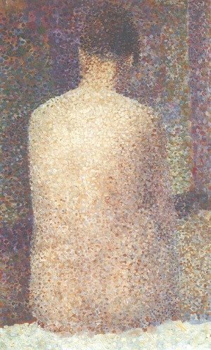 the pointillist nude painting geoeges seurat
